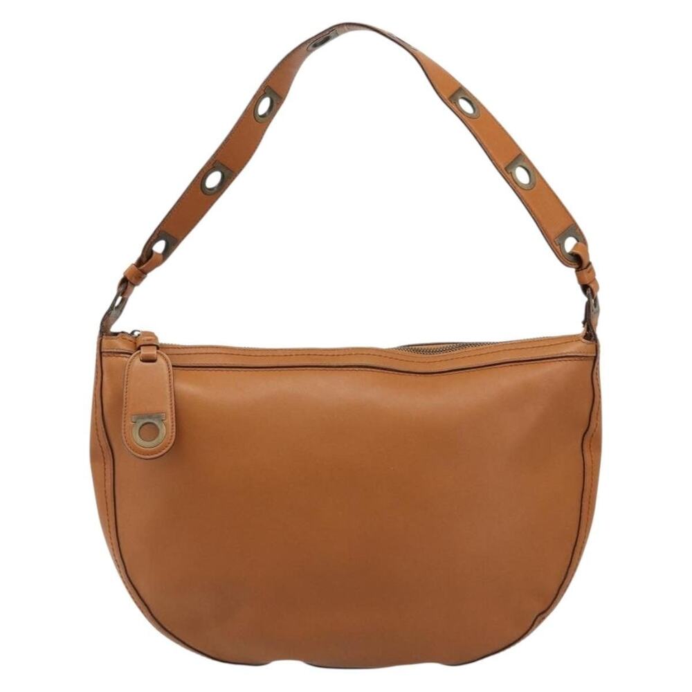 Salvatore Ferragamo Vara Shoulder Bag Brown